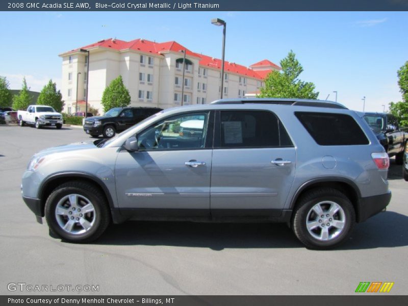 Blue-Gold Crystal Metallic / Light Titanium 2008 GMC Acadia SLE AWD