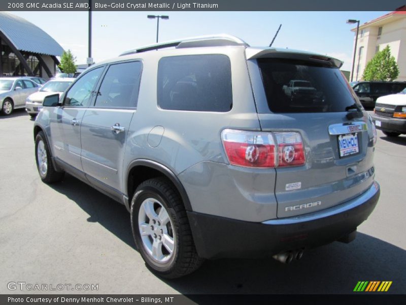 Blue-Gold Crystal Metallic / Light Titanium 2008 GMC Acadia SLE AWD