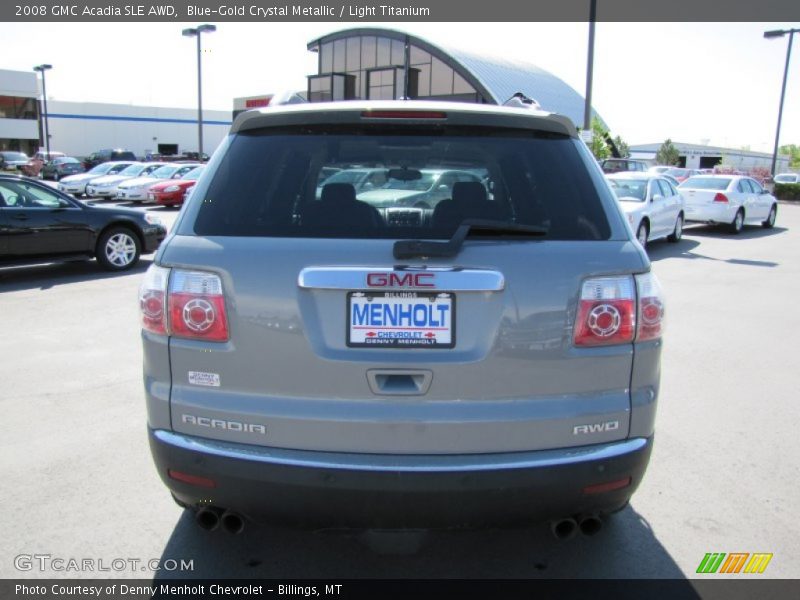 Blue-Gold Crystal Metallic / Light Titanium 2008 GMC Acadia SLE AWD