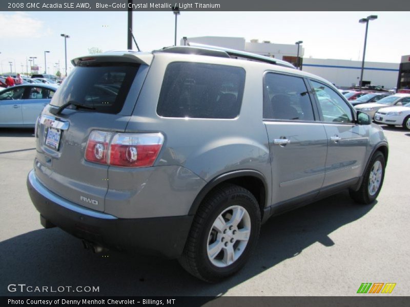Blue-Gold Crystal Metallic / Light Titanium 2008 GMC Acadia SLE AWD