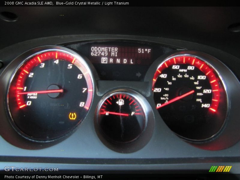 Blue-Gold Crystal Metallic / Light Titanium 2008 GMC Acadia SLE AWD
