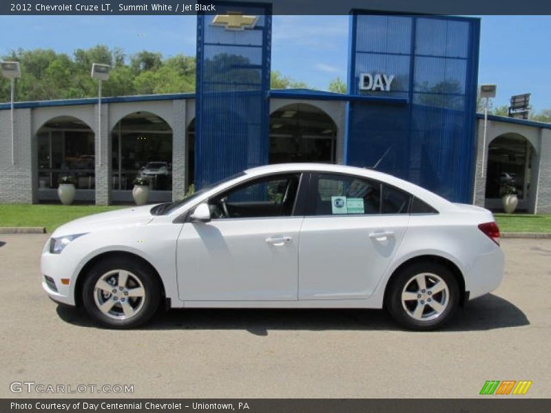 Summit White / Jet Black 2012 Chevrolet Cruze LT
