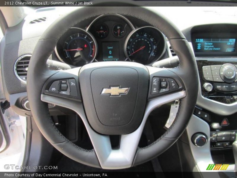 Summit White / Jet Black 2012 Chevrolet Cruze LT