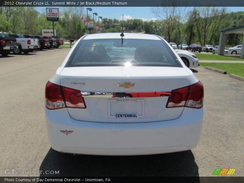 Summit White / Jet Black/Medium Titanium 2012 Chevrolet Cruze LS