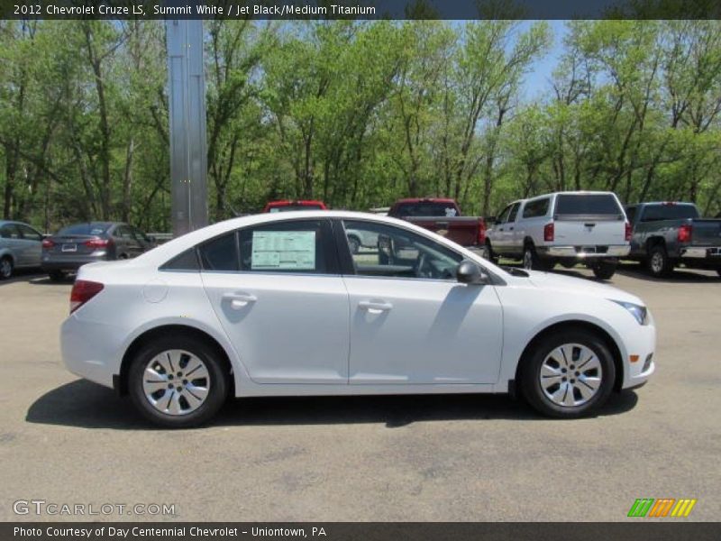 Summit White / Jet Black/Medium Titanium 2012 Chevrolet Cruze LS