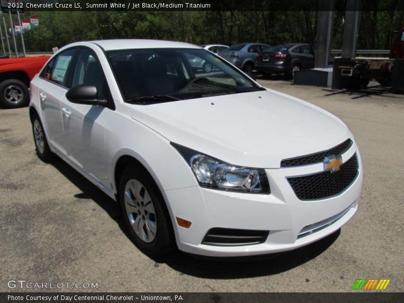 Summit White / Jet Black/Medium Titanium 2012 Chevrolet Cruze LS