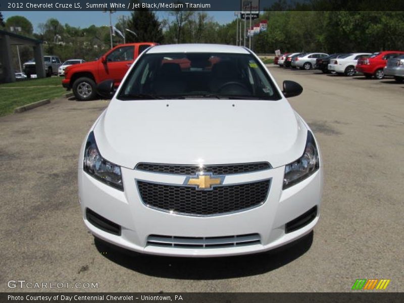 Summit White / Jet Black/Medium Titanium 2012 Chevrolet Cruze LS