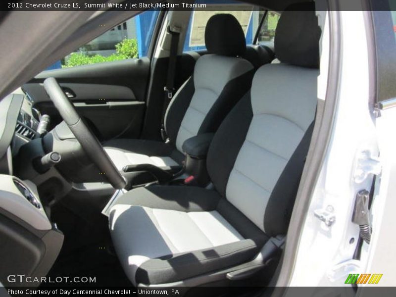 Summit White / Jet Black/Medium Titanium 2012 Chevrolet Cruze LS