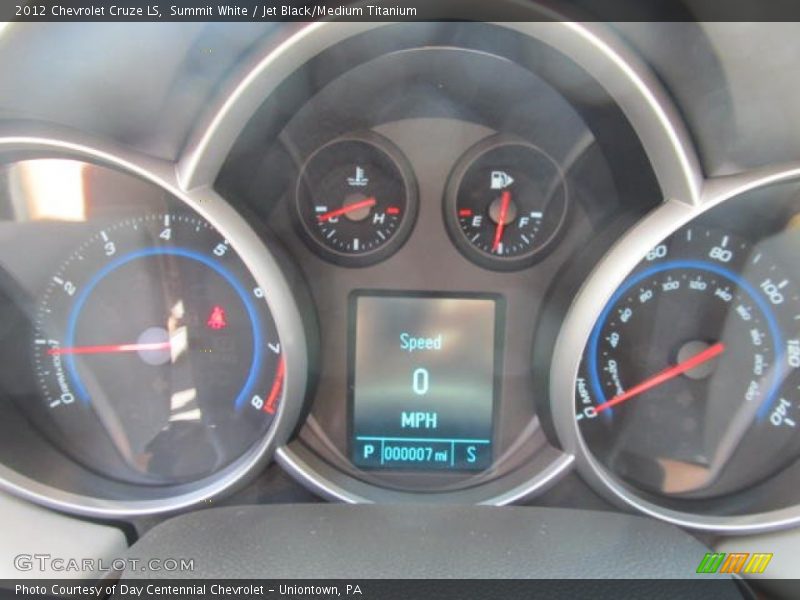 Summit White / Jet Black/Medium Titanium 2012 Chevrolet Cruze LS