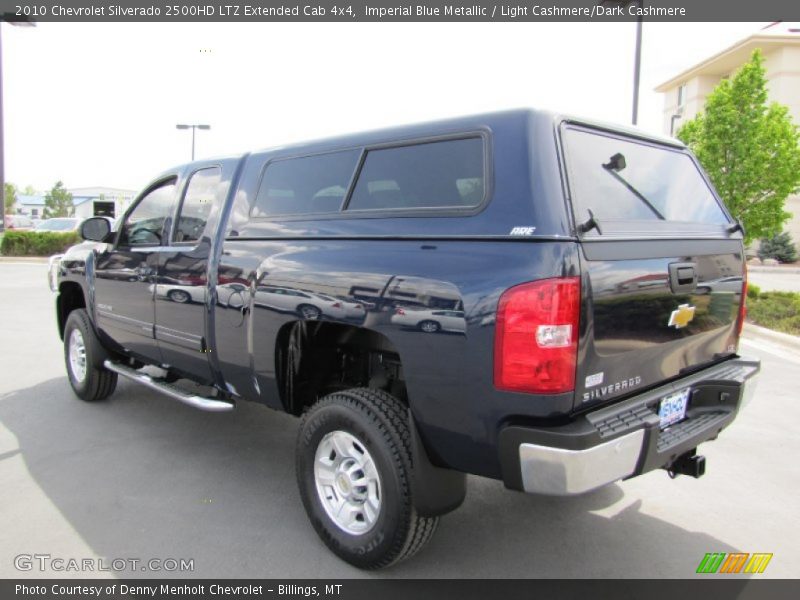 Imperial Blue Metallic / Light Cashmere/Dark Cashmere 2010 Chevrolet Silverado 2500HD LTZ Extended Cab 4x4