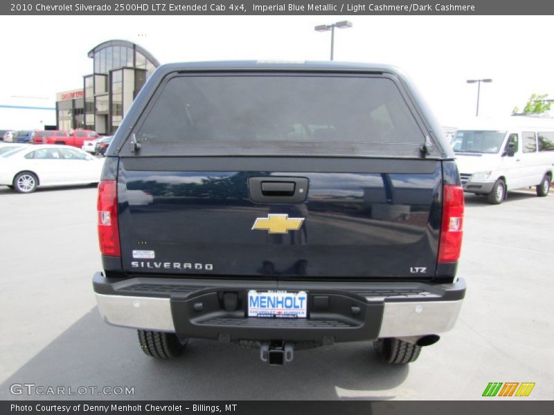 Imperial Blue Metallic / Light Cashmere/Dark Cashmere 2010 Chevrolet Silverado 2500HD LTZ Extended Cab 4x4