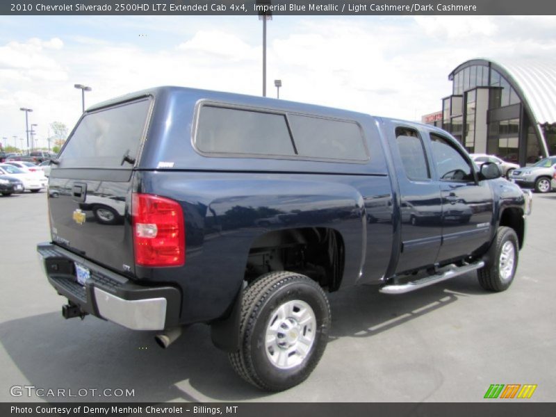 Imperial Blue Metallic / Light Cashmere/Dark Cashmere 2010 Chevrolet Silverado 2500HD LTZ Extended Cab 4x4