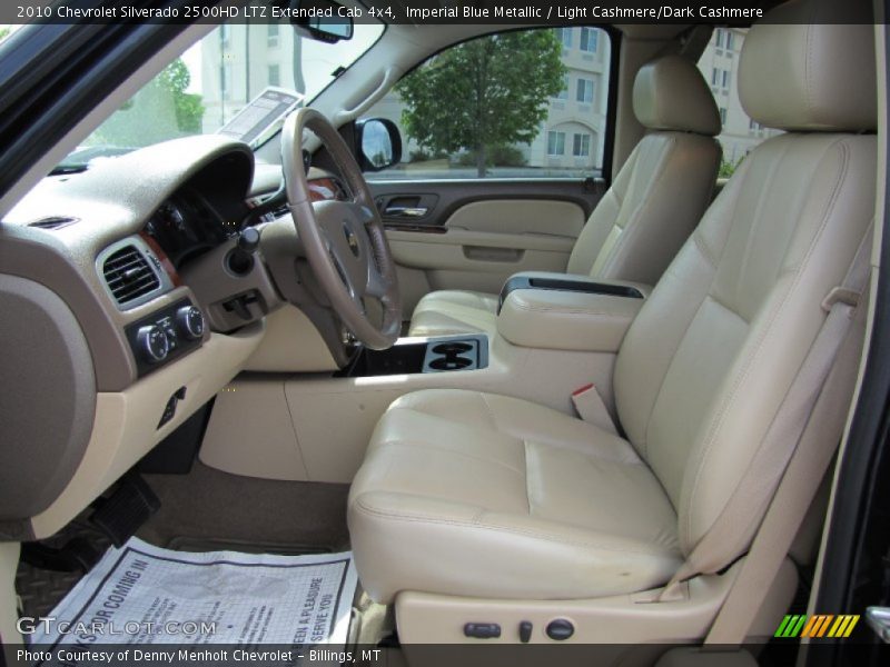 Imperial Blue Metallic / Light Cashmere/Dark Cashmere 2010 Chevrolet Silverado 2500HD LTZ Extended Cab 4x4