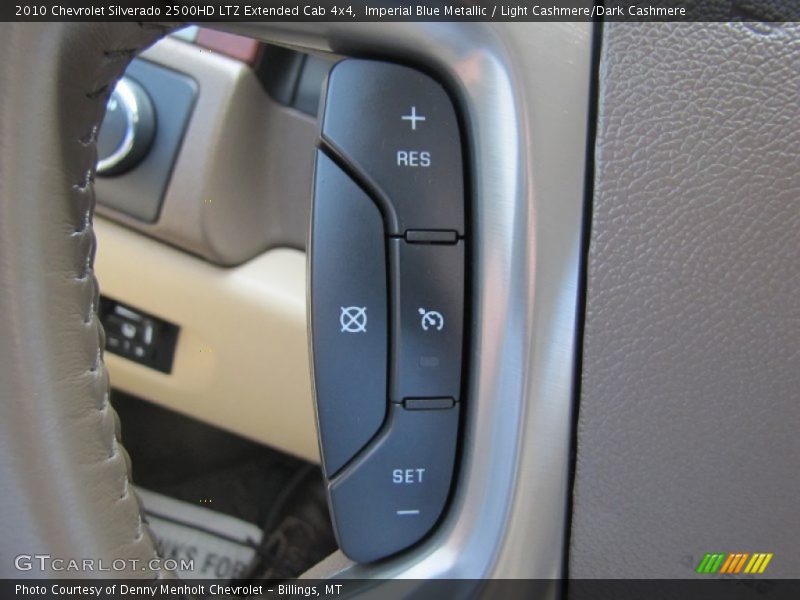 Imperial Blue Metallic / Light Cashmere/Dark Cashmere 2010 Chevrolet Silverado 2500HD LTZ Extended Cab 4x4
