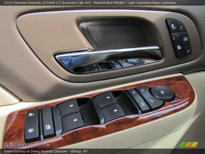Imperial Blue Metallic / Light Cashmere/Dark Cashmere 2010 Chevrolet Silverado 2500HD LTZ Extended Cab 4x4
