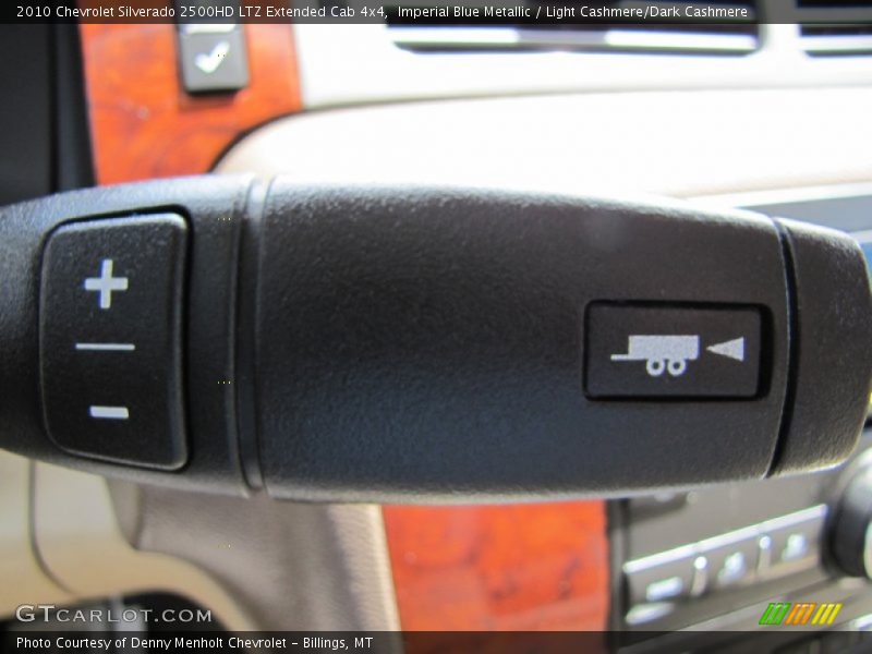 Imperial Blue Metallic / Light Cashmere/Dark Cashmere 2010 Chevrolet Silverado 2500HD LTZ Extended Cab 4x4
