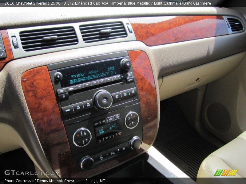 Imperial Blue Metallic / Light Cashmere/Dark Cashmere 2010 Chevrolet Silverado 2500HD LTZ Extended Cab 4x4