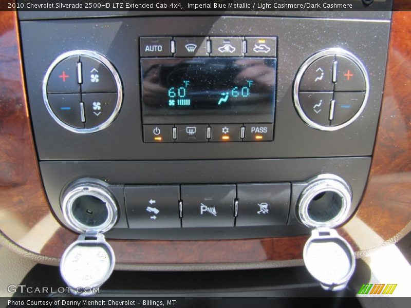 Imperial Blue Metallic / Light Cashmere/Dark Cashmere 2010 Chevrolet Silverado 2500HD LTZ Extended Cab 4x4