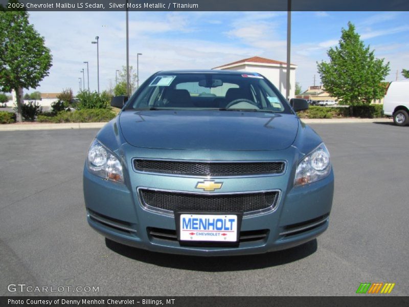 Silver Moss Metallic / Titanium 2009 Chevrolet Malibu LS Sedan