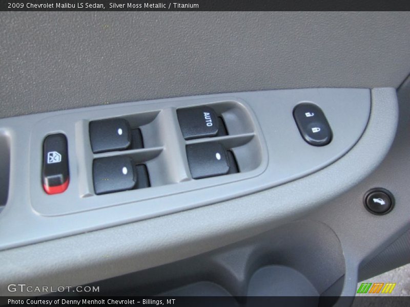 Silver Moss Metallic / Titanium 2009 Chevrolet Malibu LS Sedan
