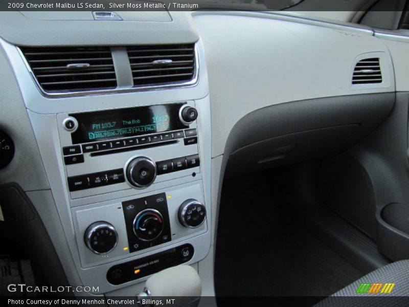 Silver Moss Metallic / Titanium 2009 Chevrolet Malibu LS Sedan