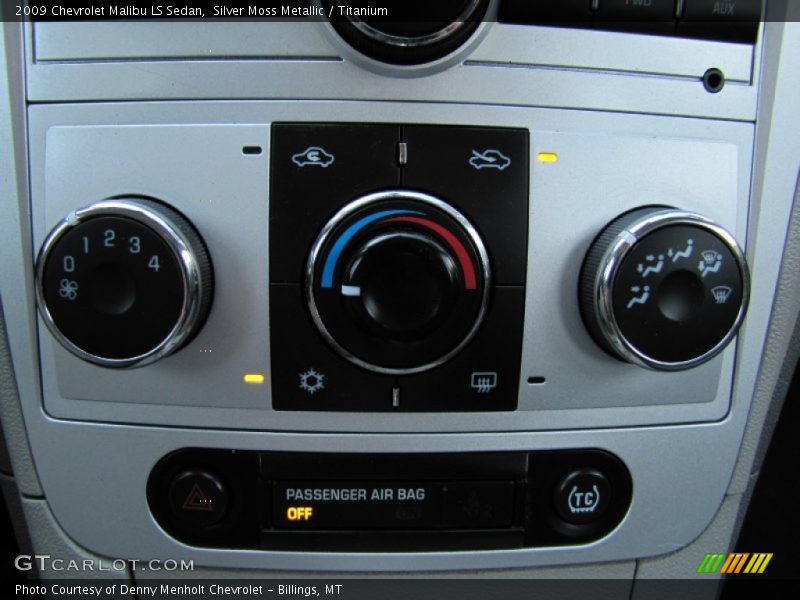 Silver Moss Metallic / Titanium 2009 Chevrolet Malibu LS Sedan