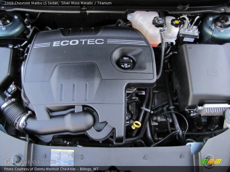 Silver Moss Metallic / Titanium 2009 Chevrolet Malibu LS Sedan