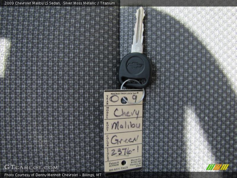 Silver Moss Metallic / Titanium 2009 Chevrolet Malibu LS Sedan