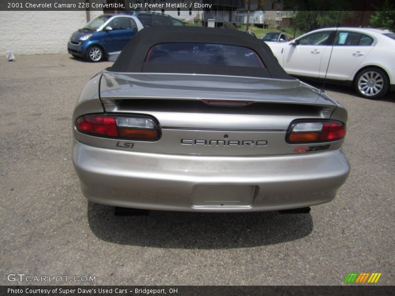 Light Pewter Metallic / Ebony 2001 Chevrolet Camaro Z28 Convertible