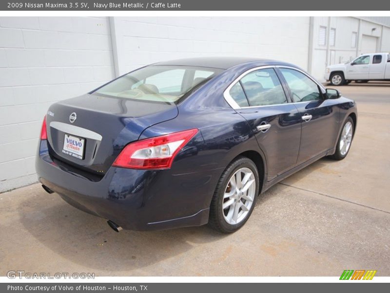 Navy Blue Metallic / Caffe Latte 2009 Nissan Maxima 3.5 SV