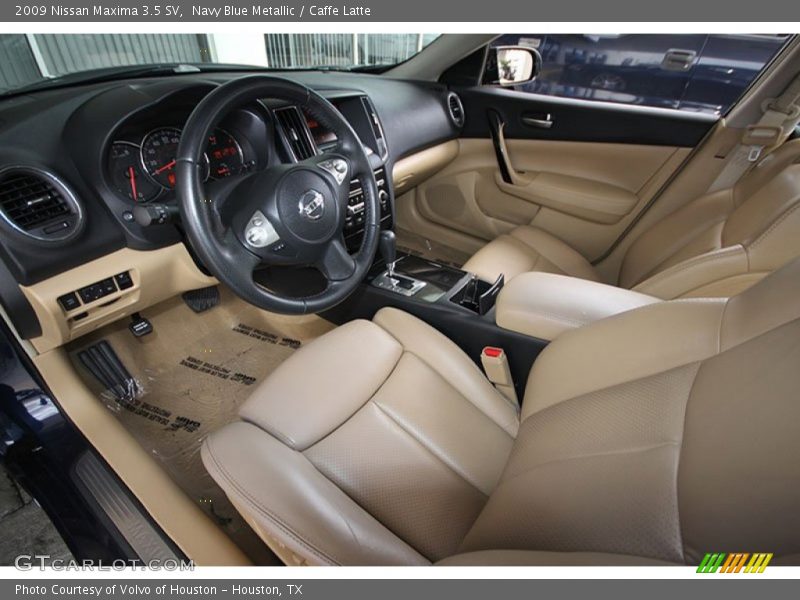 Navy Blue Metallic / Caffe Latte 2009 Nissan Maxima 3.5 SV