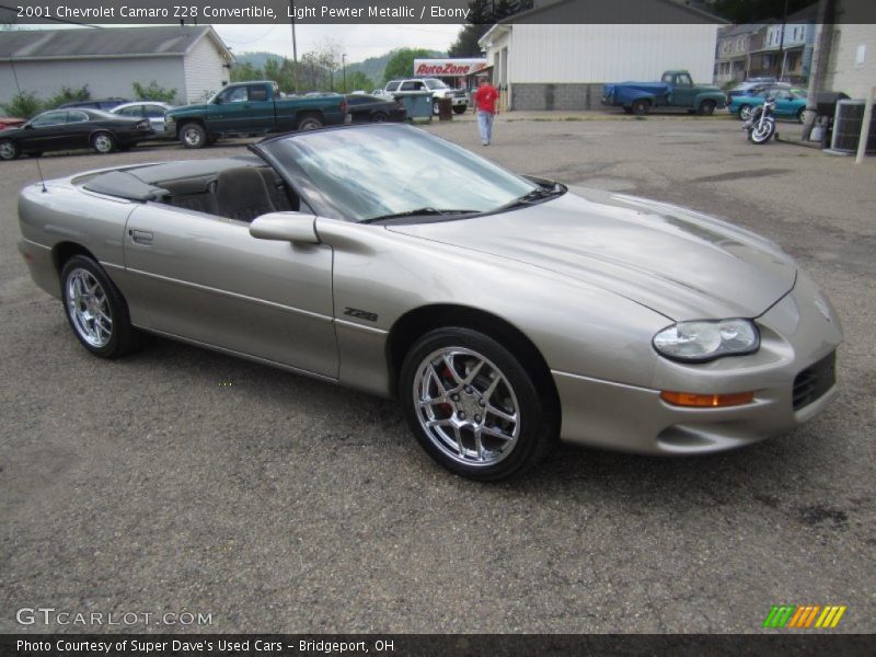 Light Pewter Metallic / Ebony 2001 Chevrolet Camaro Z28 Convertible
