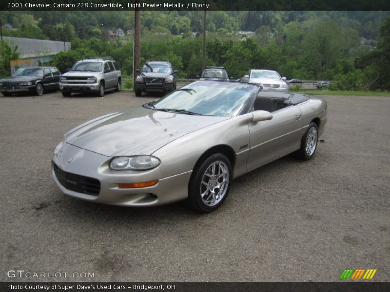 Light Pewter Metallic / Ebony 2001 Chevrolet Camaro Z28 Convertible