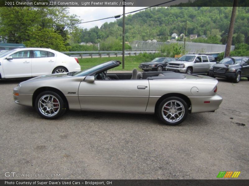 Light Pewter Metallic / Ebony 2001 Chevrolet Camaro Z28 Convertible