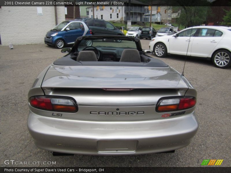 Light Pewter Metallic / Ebony 2001 Chevrolet Camaro Z28 Convertible