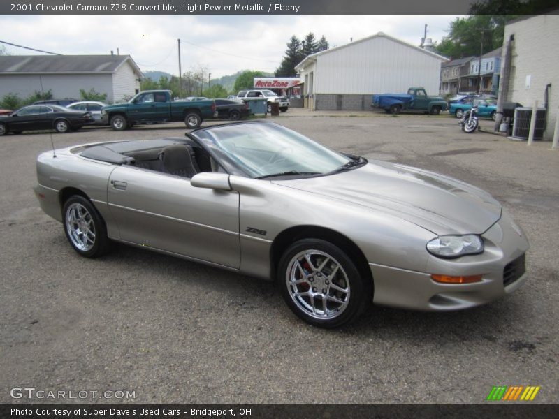 Light Pewter Metallic / Ebony 2001 Chevrolet Camaro Z28 Convertible