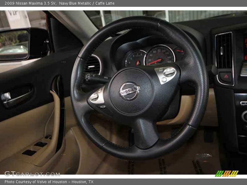 Navy Blue Metallic / Caffe Latte 2009 Nissan Maxima 3.5 SV