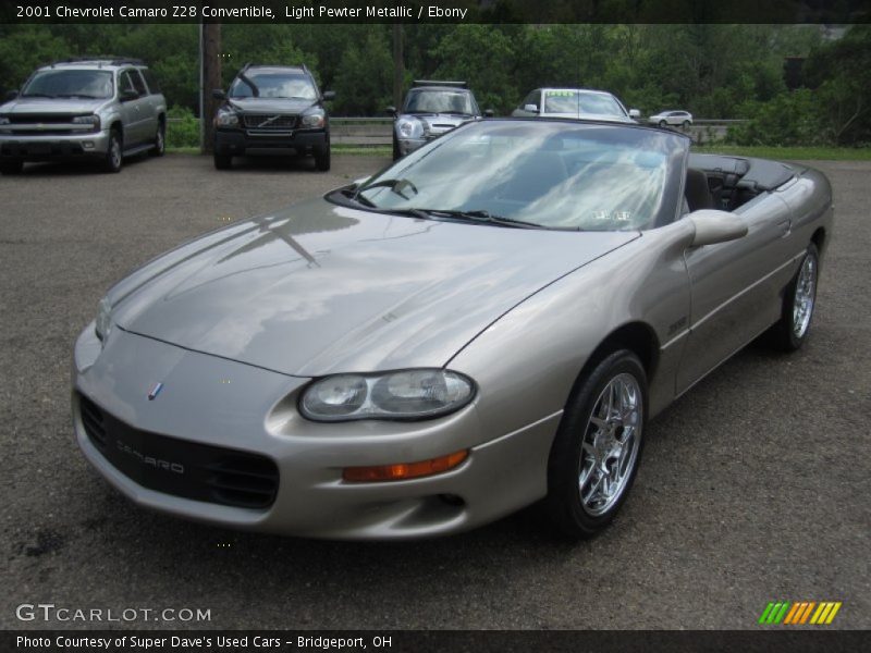 Light Pewter Metallic / Ebony 2001 Chevrolet Camaro Z28 Convertible