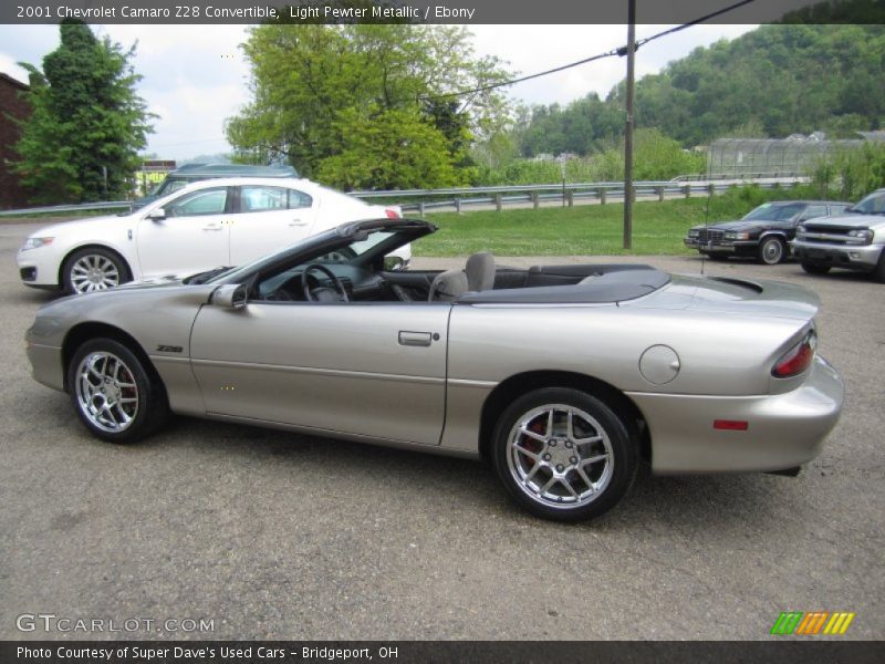 Light Pewter Metallic / Ebony 2001 Chevrolet Camaro Z28 Convertible