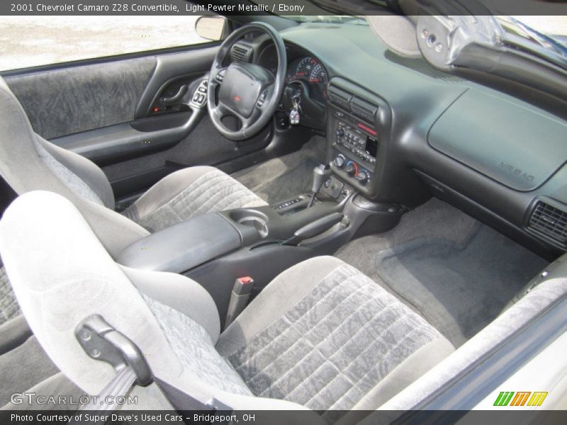 Light Pewter Metallic / Ebony 2001 Chevrolet Camaro Z28 Convertible