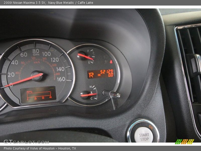 Navy Blue Metallic / Caffe Latte 2009 Nissan Maxima 3.5 SV
