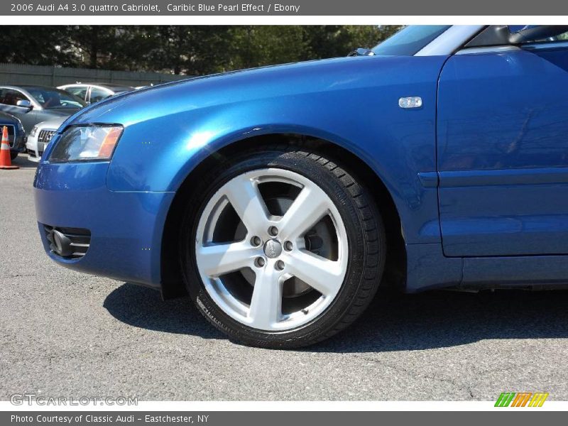 Caribic Blue Pearl Effect / Ebony 2006 Audi A4 3.0 quattro Cabriolet