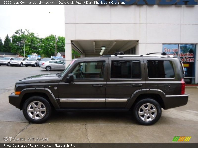 Dark Khaki Pearl / Dark Khaki/Light Graystone 2006 Jeep Commander Limited 4x4