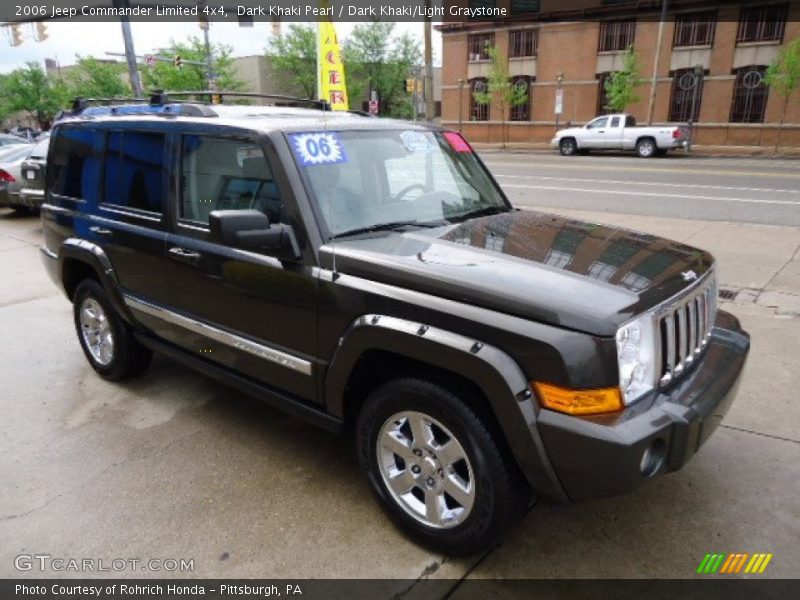 Dark Khaki Pearl / Dark Khaki/Light Graystone 2006 Jeep Commander Limited 4x4