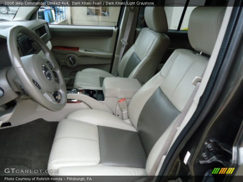 Dark Khaki Pearl / Dark Khaki/Light Graystone 2006 Jeep Commander Limited 4x4