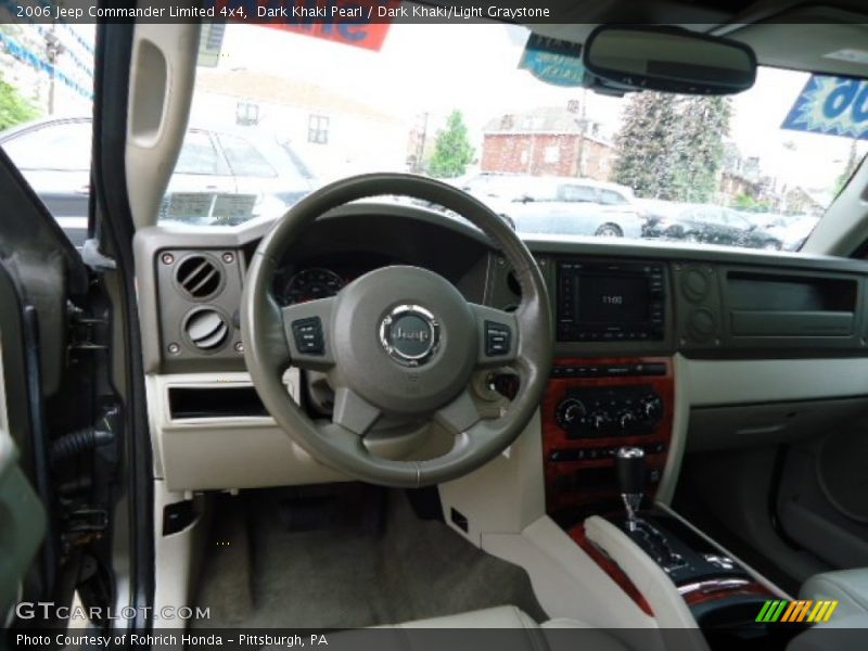 Dark Khaki Pearl / Dark Khaki/Light Graystone 2006 Jeep Commander Limited 4x4