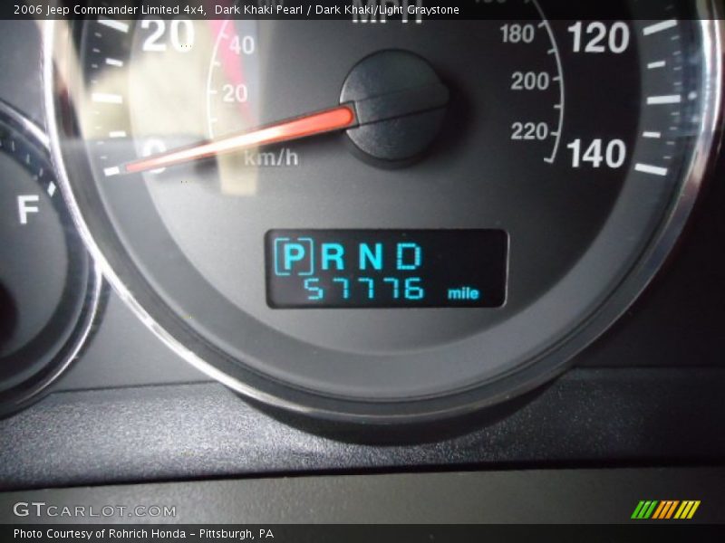 Dark Khaki Pearl / Dark Khaki/Light Graystone 2006 Jeep Commander Limited 4x4