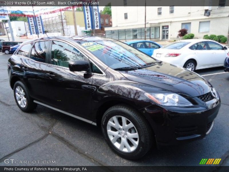 Black Cherry Mica / Sand 2009 Mazda CX-7 Sport AWD