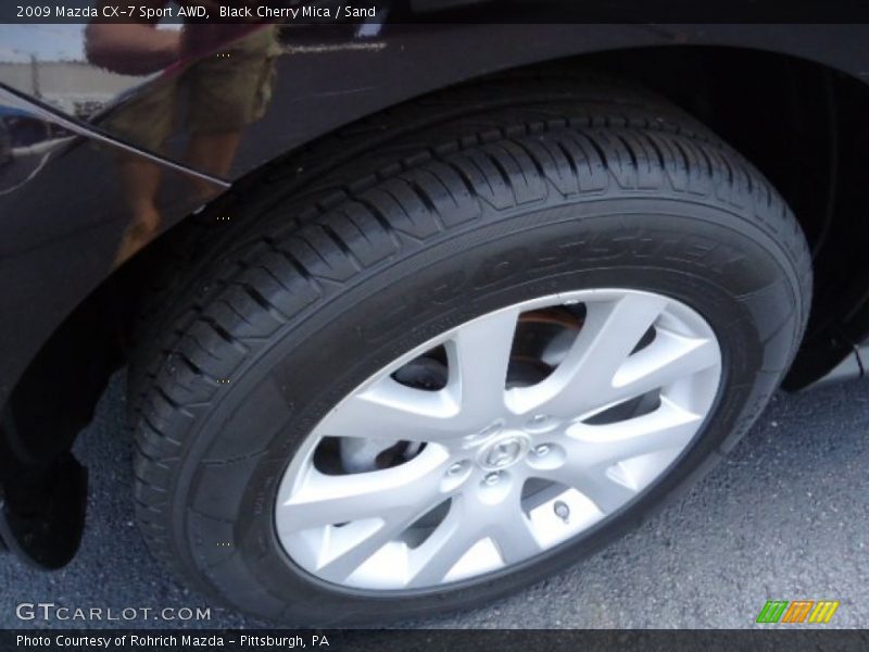 Black Cherry Mica / Sand 2009 Mazda CX-7 Sport AWD