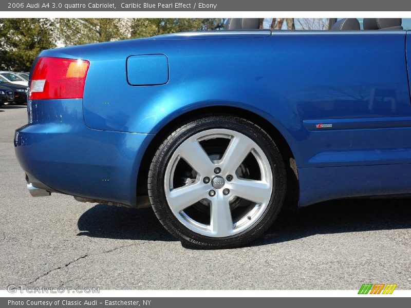 Caribic Blue Pearl Effect / Ebony 2006 Audi A4 3.0 quattro Cabriolet